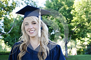 Beautiful Female Graduate Portrait