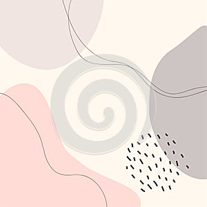 Beautiful feminine abstract background for social media post templates