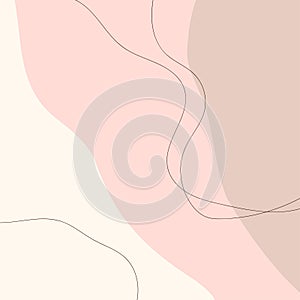 Beautiful feminine abstract background for social media post templates