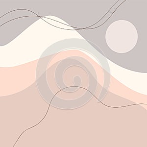 Beautiful feminine abstract background for social media post templates
