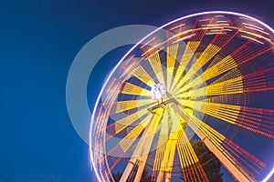 Beautiful ferris wheel in motion