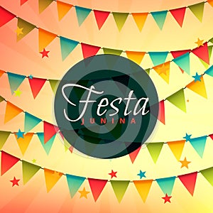 Beautiful festa junina background