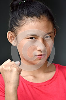 A Beautiful Filipina Girl And Anger