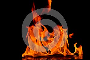 Beautiful fire flames