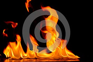 Beautiful fire flames