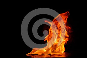 Beautiful fire flames