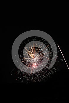 Beautiful fireworks display on New Year\'s Eve