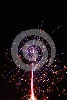 Beautiful fireworks display on New Year\'s Eve