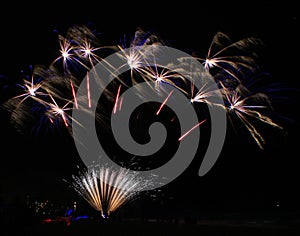 Beautiful Fireworks Panama City Beach Florida USA