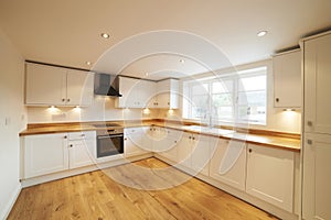 Beautiful Fitted Kitchen In Modern Home