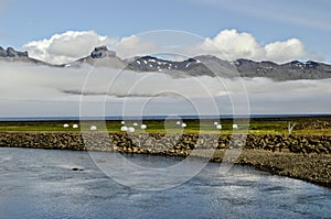 Beautiful fjord landscape of Iceland
