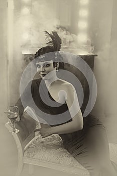 Beautiful Flapper girl