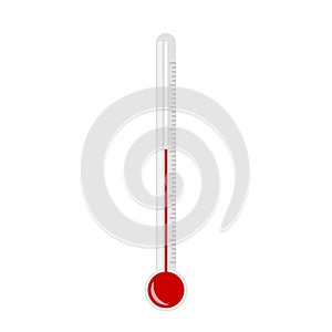 Beautiful flat colorful thermometer vector on white background