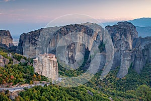 The Beautiful Floating Monasteries in Meteora, Greece