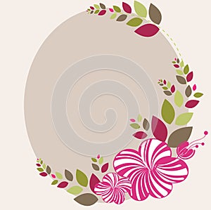 Beautiful floral abstract background in soft pink