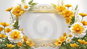 Beautiful floral frame for congratulations on Valentine\'s Day, Mother\'s Day, wedding card,