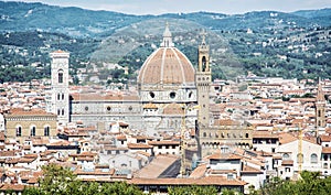 Beautiful Florence, Tuscany, Italy, cradle of the renaissance, h