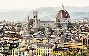 Beautiful Florence, Tuscany, Italy, historical cultural city photo