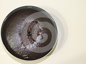 Beautiful Flourless chocolate cake, homemade and delicious