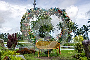 Beautiful flower garden at Quezon Province