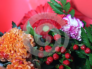 Beautiful flower master with natural bright colors aroma gift photo