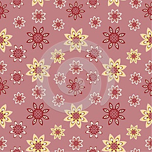 Beautiful flower seamless pattern background