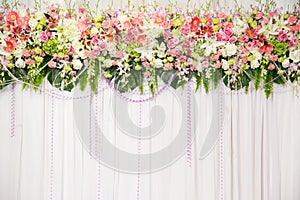 Beautiful flower wedding decoration