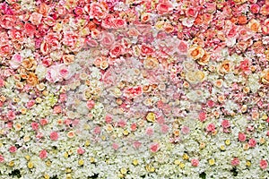 Beautiful flowers background for wedding
