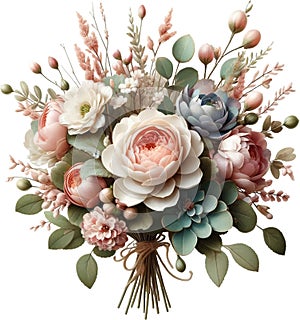 Beautiful Flowers Bundle Vector Illustration