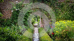 Beautiful flowers, trees and plants and garden landscaping in Sissinghurst Caslte Gardens