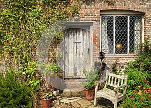 Beautiful flowers, trees and plants and garden landscaping in Sissinghurst Caslte Gardens