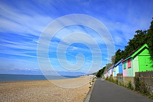 Beautiful Folkestone Beach scenic view Kent UK