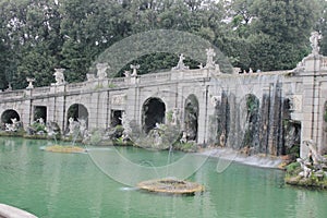 Beautiful  Fountain of Aeolus the God of Winds in  Caserta, Italy