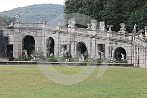 Beautiful  Fountain of Aeolus the God of Winds in  Caserta, Italy