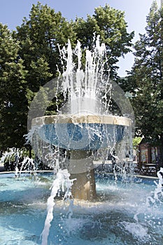 Beautiful fountain in Debrecen