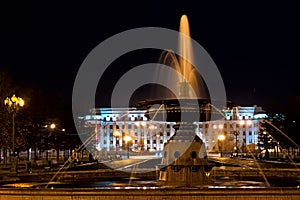 Beautiful fountain in the Kirov square