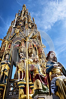 Beautiful Fountain in Nuremberg, Germany