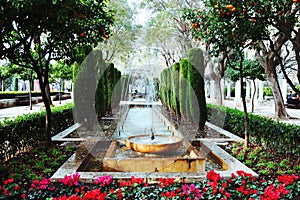 Beautiful fountain in Palma de Majorca