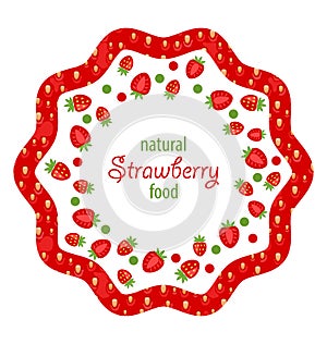 Beautiful Frame Made of Strawberry