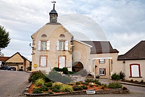 Beautiful French architecture in Champagne sparkling wine making town Hautvillers, Champagne, France photo