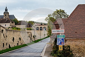 Beautiful French architecture in Champagne sparkling wine making town Hautvillers, Champagne, France photo