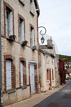 Beautiful French architecture in Champagne sparkling wine making town Hautvillers, Champagne, France photo