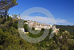 Beautiful French Mountain Village of Bagnols en Foret photo