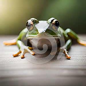 Beautiful frog with big eyes - ai generated image