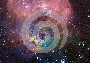 beautiful galaxy in the space, science fiction background, elements of this image furnished by nasa b