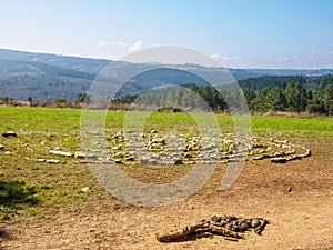 Camino waymark - Portomarin photo