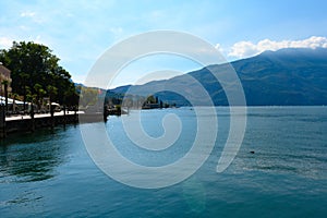 Beautiful Garda lake in Italy