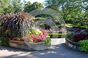 Flower Garden in Rosetta McClain Gardens, Scarborough, Ontario photo