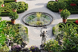 Beautiful garden on lake Maggiore