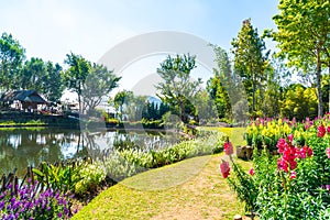 Beautiful Garden at Royal Agricultural Station - Doi Inthanon in Chiang Mai, Thailand